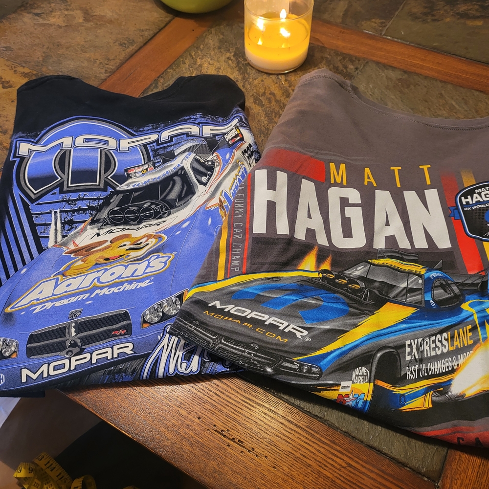 Matt Hagan Racing Graphic T-Shirts - Blue and Gray